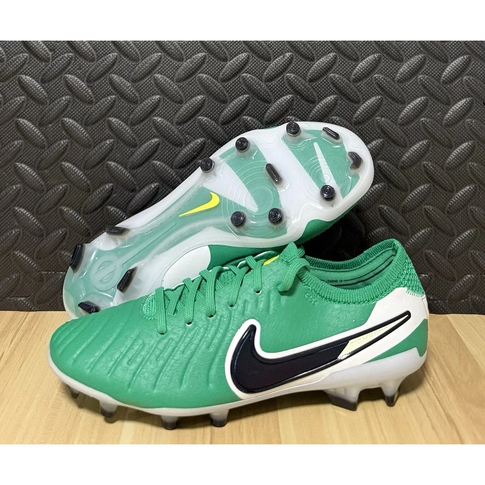 Nike Tiempo Legend 10 Elite FG Green HJ7272-300 Soccer Cleats Men Sz 4 Women 5.5